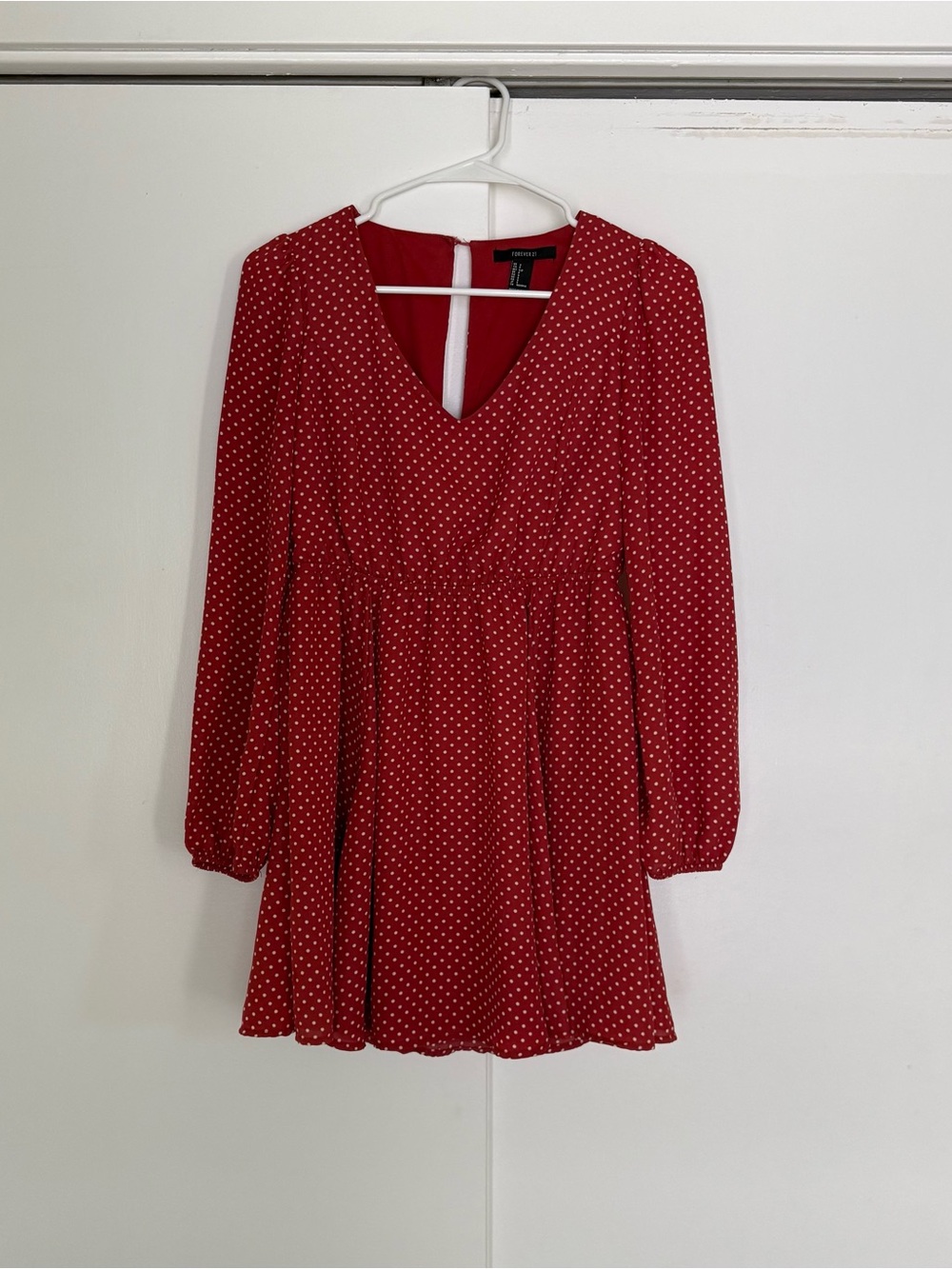 Long Sleeve Polka Dot Dress